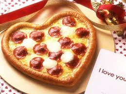pizza corazón