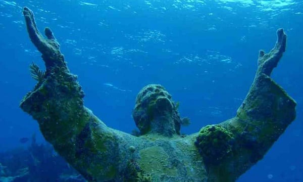 Christ of the Abyss, San Fruttuoso, Liguria, Italy