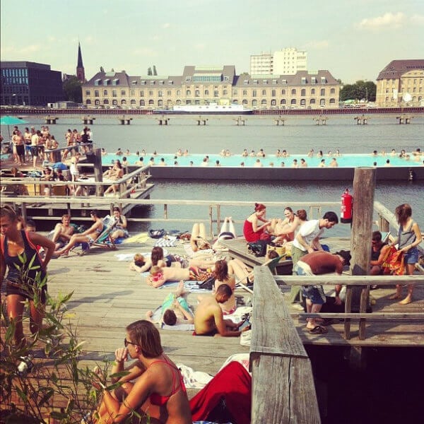 The Badeschiff Berlin pool