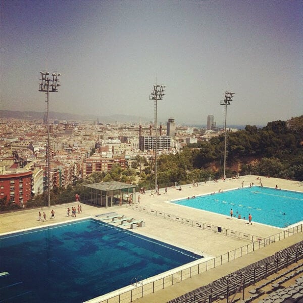 olympic diving pool montjuic barcelona