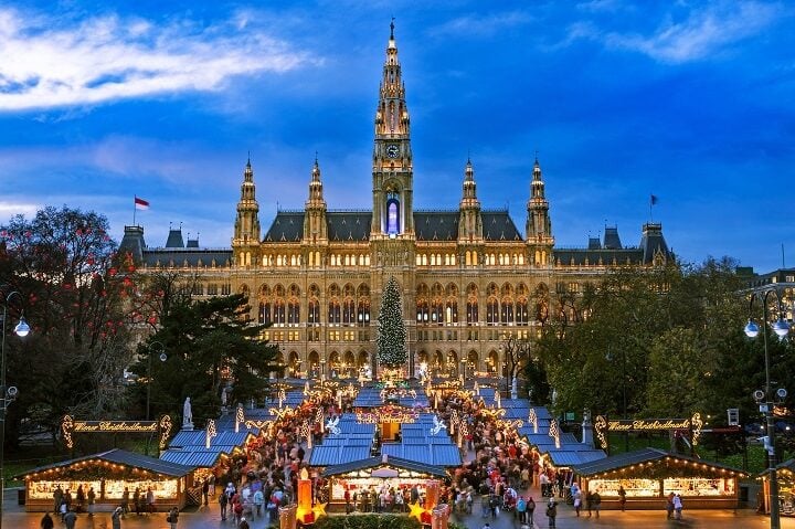 Mercadillo navideño en Viena